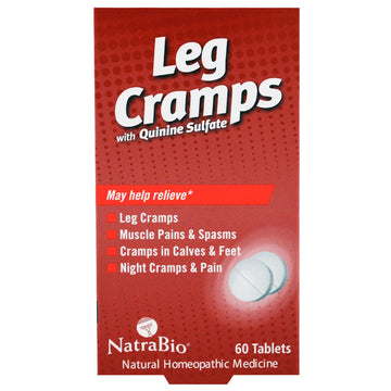 NatraBio, Leg Cramps with Quinine Sulfate, 60 Tablets