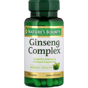Nature's Bounty, Ginseng Complex, 75 Capsules