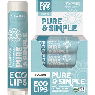 Eco Lips Lip Balm Pure & Simple Coconut 24x4.25g