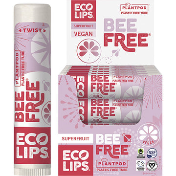 Eco Lips Lip Balm Bee Free Superfruit 24x4.25g