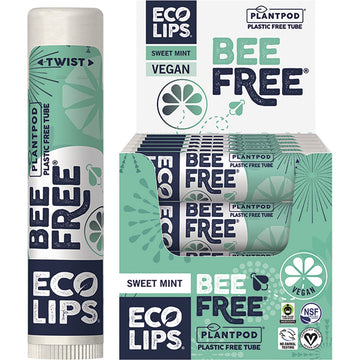 Eco Lips Lip Balm Bee Free Sweet Mint 24x4.25g