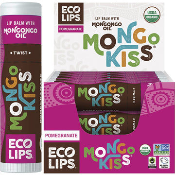 Eco Lips Lip Balm Mongo Kiss Pomegranate 15x7g