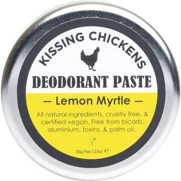 Kissing Chickens Natural Deodorant Paste Tin Lemon Myrtle 35g