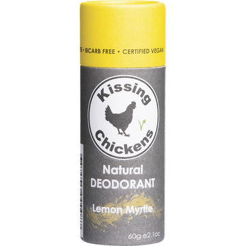 Kissing Chickens Natural Deodorant Tube Lemon Myrtle 60g