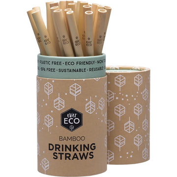 Ever Eco Bamboo Straws Straight Counter Display x30