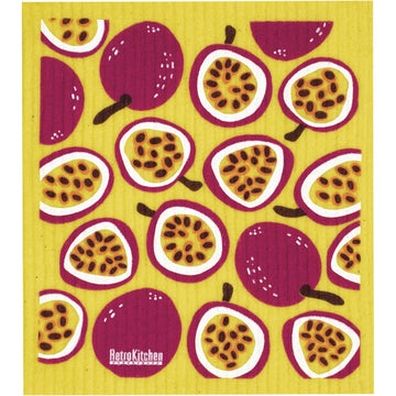 Retrokitchen 100% Compostable Sponge Cloth Passionfruits