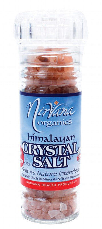 Nirvana Organics Himalayan Salt Granules Glass Grinder 125g