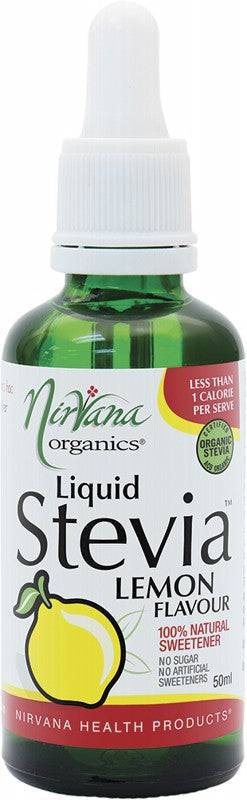 Nirvana Organics Liquid Stevia Lemon 50ml
