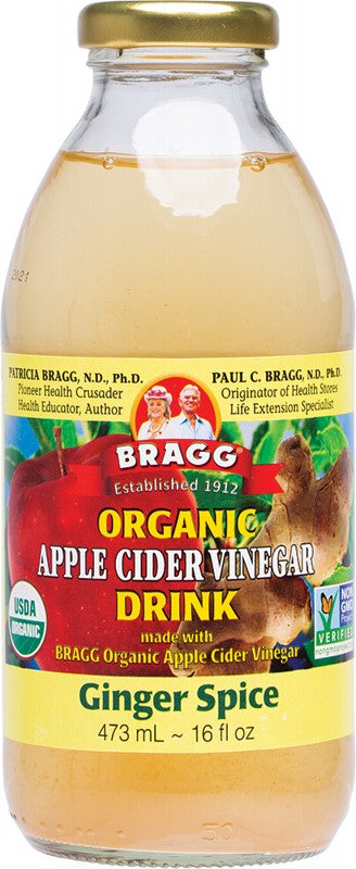 BRAGG Apple Cider Vinegar Drink  ACV With Ginger Spice 473ml