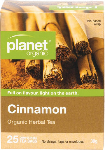 Planet Organic Herbal Tea Bags Cinnamon 25pk