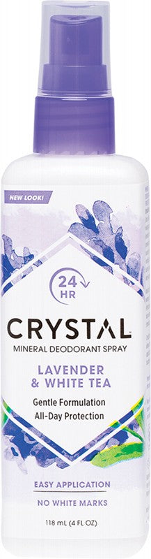 CRYSTAL Deodorant Spray  Lavender & White Tea 118ml