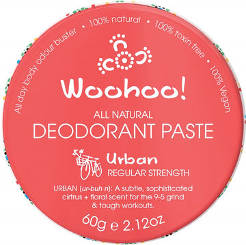 Woohoo Body Deodorant Paste Tin Urban Regular Strength 60g