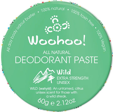 Woohoo Body Deodorant Paste Tin Wild Extra Strength 60g