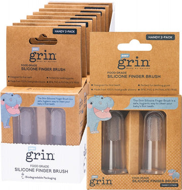 GRIN Silicone Finger Brush  2 Pack 8