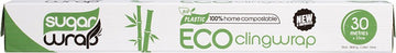 SUGARWRAP Eco Clingwrap  100% Compostable - 30m X 33cm 1
