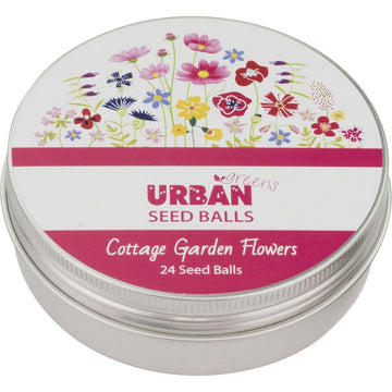 Urban Greens Seed Balls Cottage Flowers 24 per Tin