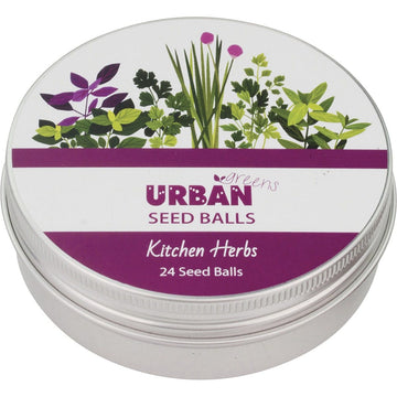 Urban Greens Seed Balls Kitchen Herbs 24 per Tin