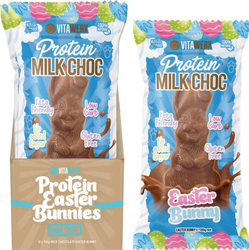 Vitawerx Protein Milk Chocolate Easter Bunny 12x130g