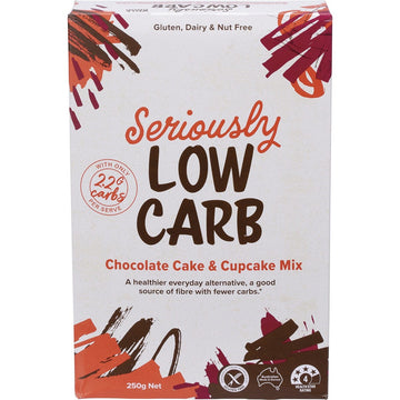 Seriously Low Carb Cake & Cupcake Mix Chocolate 5x250g