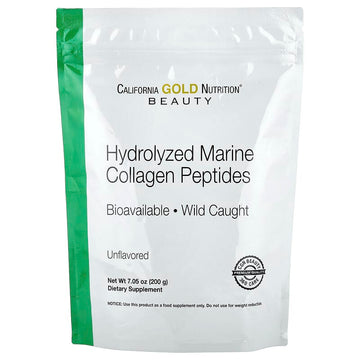California Gold Nutrition, Hydrolyzed Marine Collagen Peptides, Unflavored,  7.05 oz (200 g)