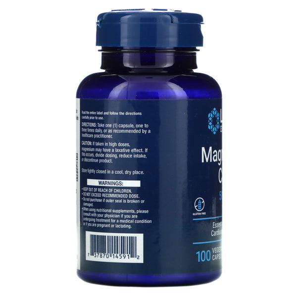 Life Extension, Magnesium Caps, 500 mg, 100 Vegetarian Capsules