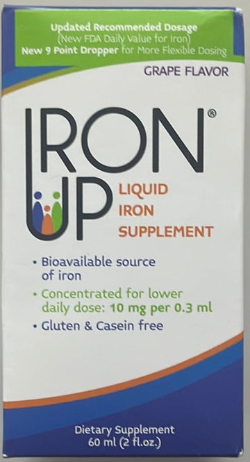 A.C. Grace Company, Iron Up, Liquid Iron Supplement, Grape Flavor, 2 fl oz (60 ml)