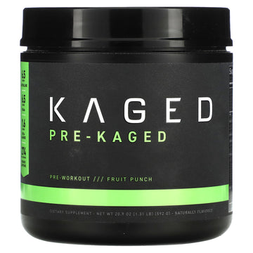 Kaged, PRE-KAGED, Pre-Workout, Fruit Punch, 1.31 lb (592 g)