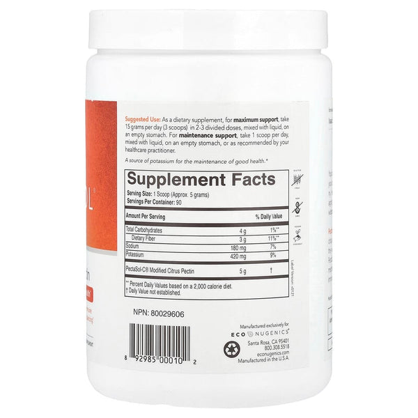 Econugenics, PectaSol®, Modified Citrus Pectin Powder, 16 oz (454 g)