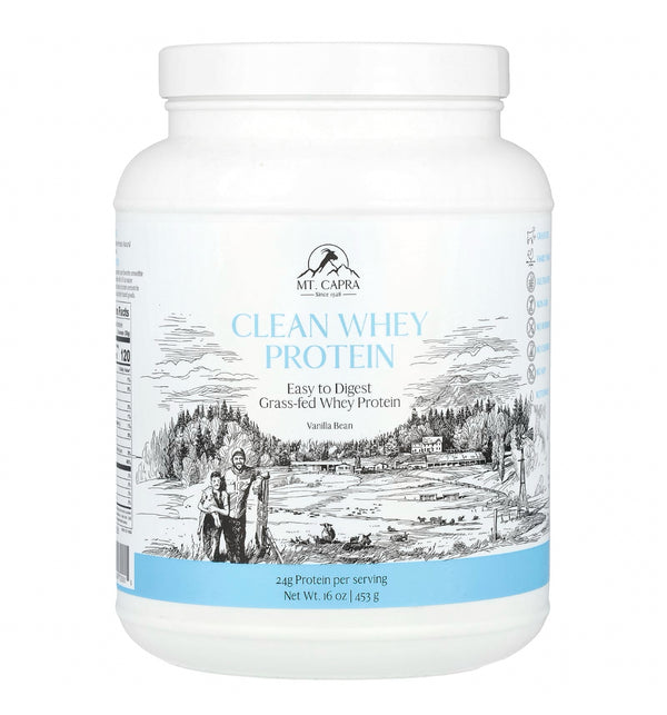 Mt. Capra, Clean Whey Protein, Vanilla Bean, 16 oz (453 g)