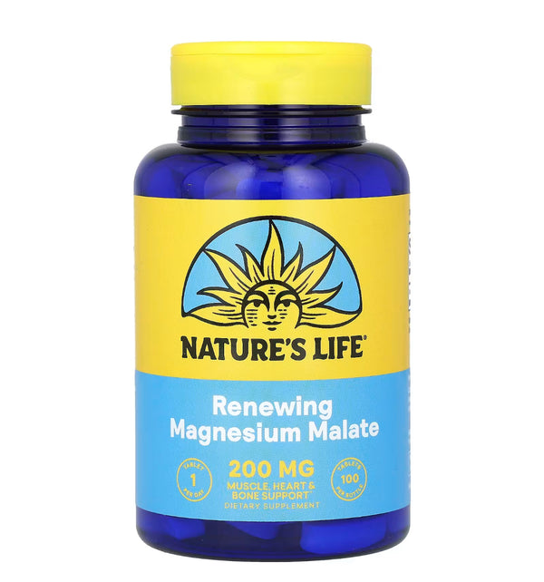 Nature's Life, Magnesium Malate 100 capsules