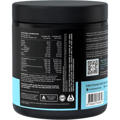 Switch Nutrition Adrenal Magnesium Support Formula Lemonade 150g