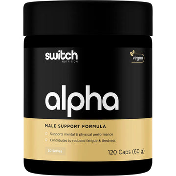 Switch Nutrition Alpha Male Support Formula 120 Caps