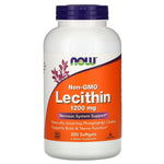 Now Foods, Non-GMO Lecithin, 1,200 mg, 200 Softgels - The Supplement Shop