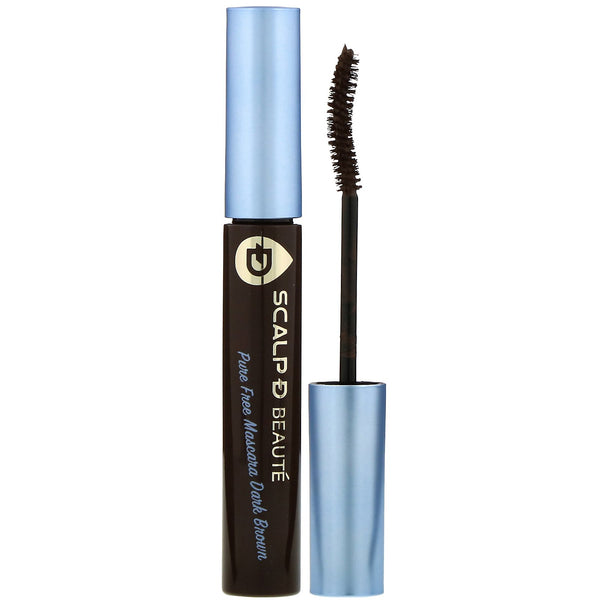 Angfa, Scalp-D Beaute, Pure Free Mascara, Dark Brown, 0.21 oz (6 g) - The Supplement Shop