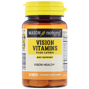 Mason Natural, Vision Vitamins Plus Lutein, 60 Tablets