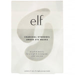 E.L.F., Charcoal Hydrogel Under Eye Masks, 3 Piece Set - The Supplement Shop