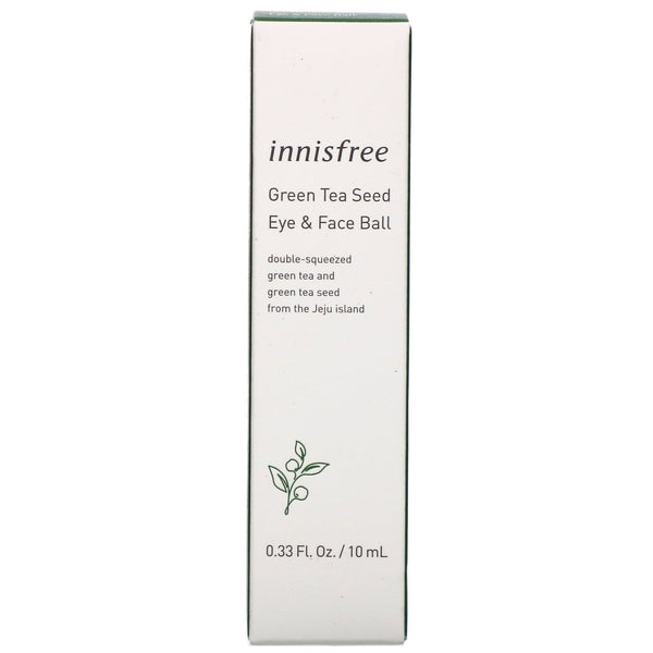 Innisfree, Green Tea Seed, Eye & Face Ball, 0.33 fl oz (10 ml) - The Supplement Shop