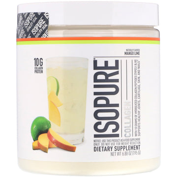 Isopure, Collagen, Mango Lime, 6.88 oz (195 g)
