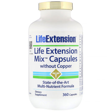 Life Extension, Mix Capsules without Copper, 360 Capsules