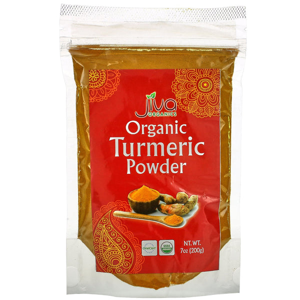 Jiva Organics, Organic Turmeric Powder, 7 oz (200 g) - The Supplement Shop