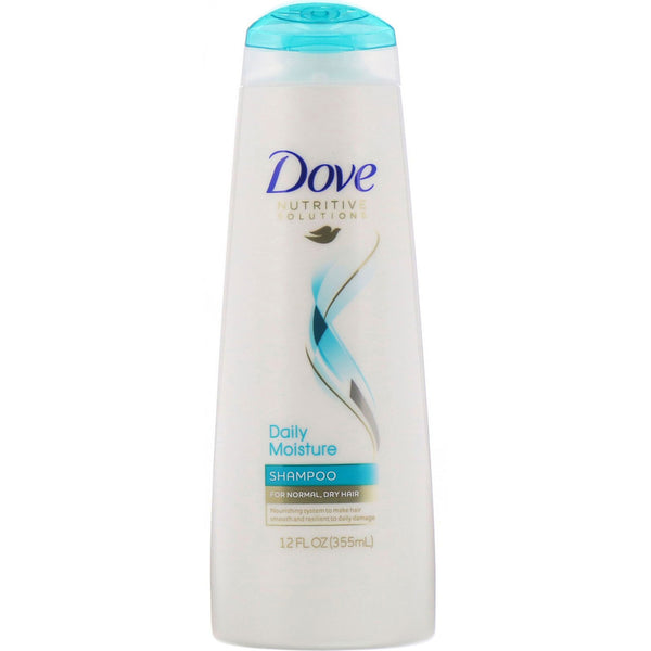 Dove, Nutritive Solutions, Daily Moisture Shampoo, For Normal, Dry Hair, 12 fl oz (355 ml) - The Supplement Shop