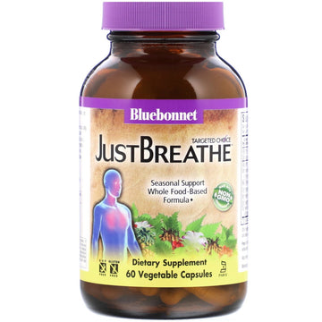 Bluebonnet Nutrition, Targeted Choice, JustBreathe, 60 Vegetable Capsules
