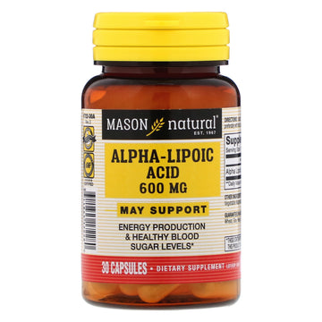 Mason Natural, Alpha-Lipoic Acid, 600 mg, 30 Capsules