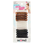 Scunci, Dent-Free Hold Spirals, Wristie + Hair Tie, 12 Pieces - The Supplement Shop