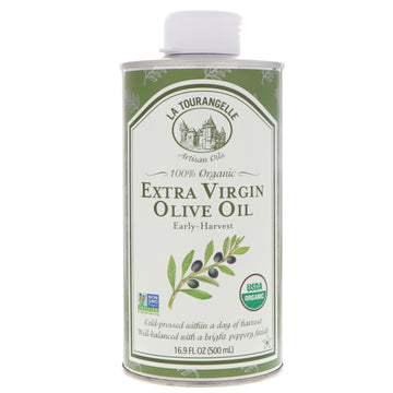 La Tourangelle, 100% Organic Extra Virgin Olive Oil, 16.9 fl oz (500 ml)