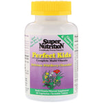 Super Nutrition, Perfect Kids Complete Multi-Vitamin, Wild-Berry Flavor, 60 Vegetarian Chewable Tablets - The Supplement Shop