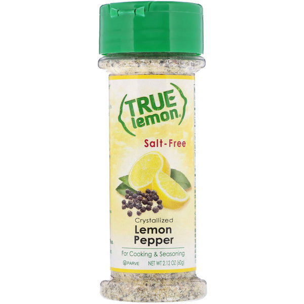 True Citrus, True Lemon, Crystallized Lemon Pepper, Salt-Free, 2.12 oz (60 g) - The Supplement Shop