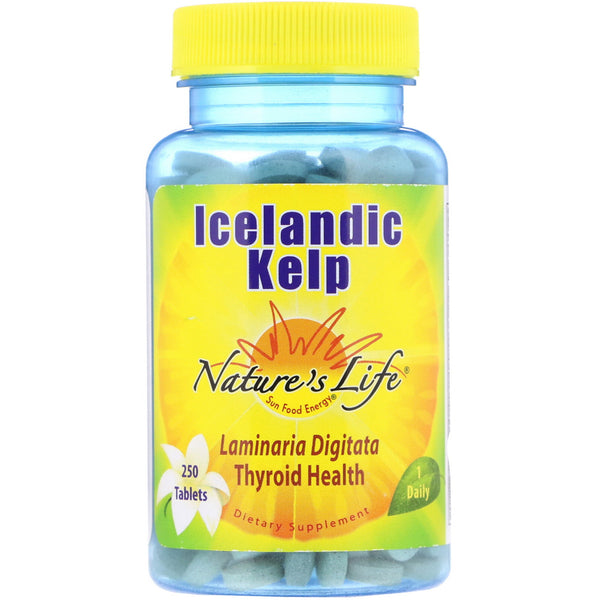 Nature's Life, Icelandic Kelp, 250 Tablets - The Supplement Shop