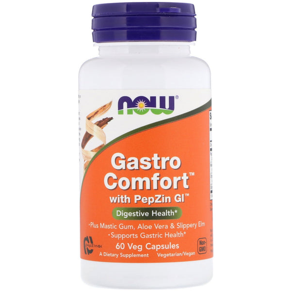 Now Foods, Gastro Comfort with PepZin GI, 60 Veg Capsules - The Supplement Shop