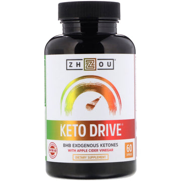 Zhou Nutrition, Keto Drive, BHB Exogenous Ketones, 60 Capsules